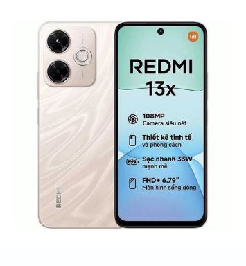 گوشی شیائومی Redmi 13X 4g دو سیم‌کارت 256 گیگابایت و رم 8 گیگابایت	