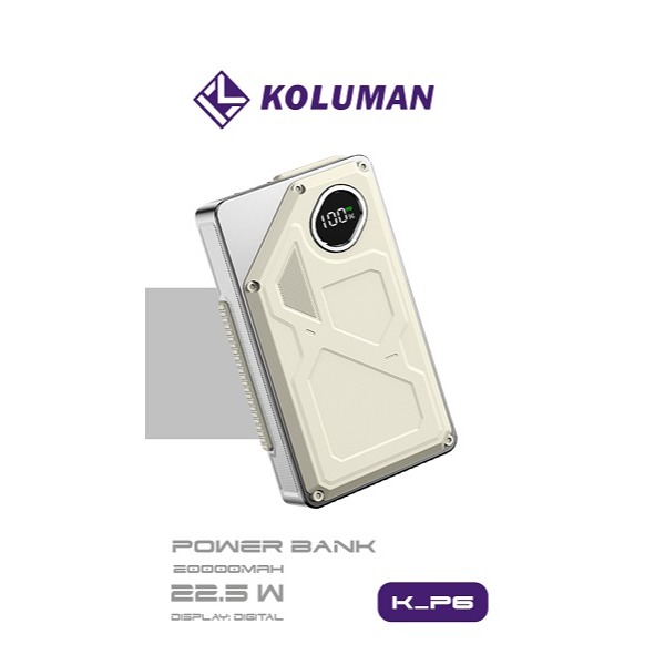 پاوربانک کلومن مدل K-P6 ظرفیت 20000 میلی آمپرساعت