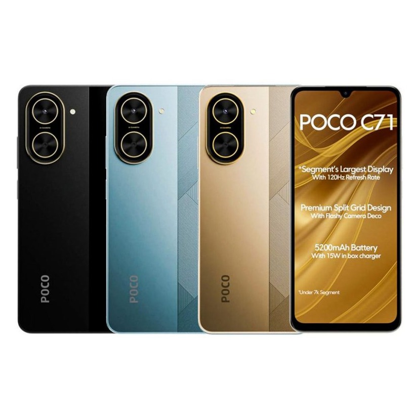 گوشی شیائومی Poco C71 4g دو سیم‌کارت 128 گیگابایت و رم 4 گیگابایت	