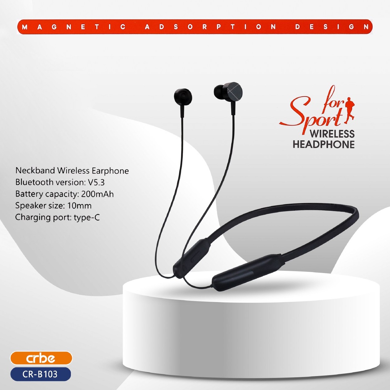 هندزفری بلوتوثی کربی مدل CR-B103