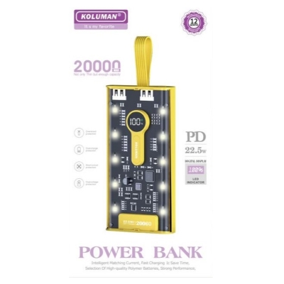 پاوربانک KOLUMAN Power Bank 20000-KP-031