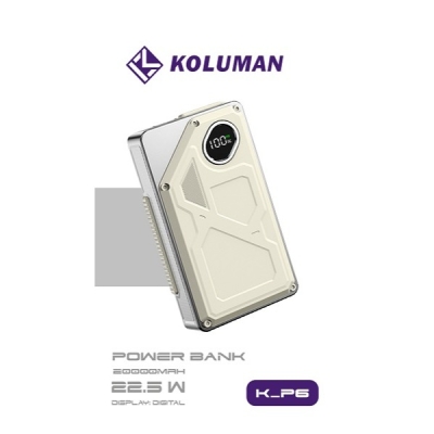 پاوربانک کلومن مدل K-P6 ظرفیت 20000 میلی آمپرساعت