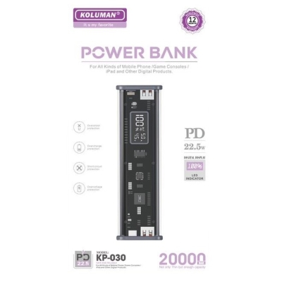 پاوربانک KOLUMAN Power Bank 20000-KP-030